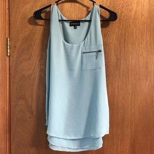 Light Blue Zip Tank - Size Medium - Like NEW!